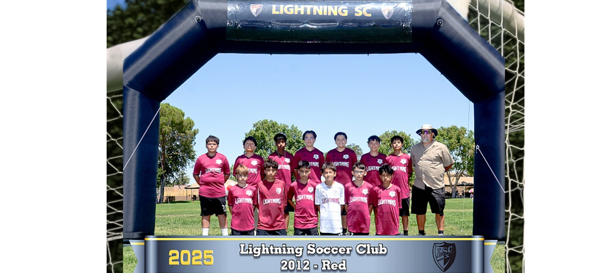 BOYS LIGHTNING SC RED 2012
